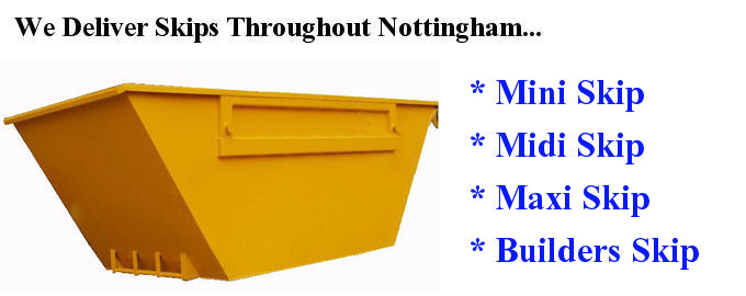 We Deliver Skips Throughout Nottingham